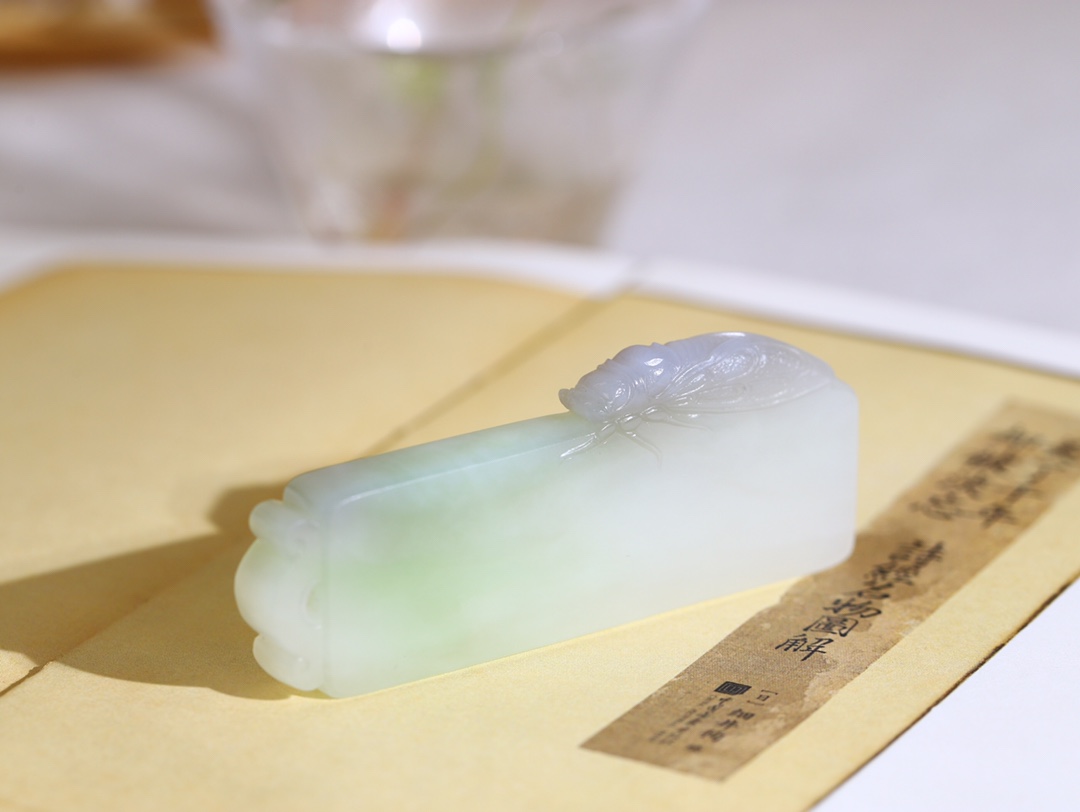 翠三色•荷韵挂件