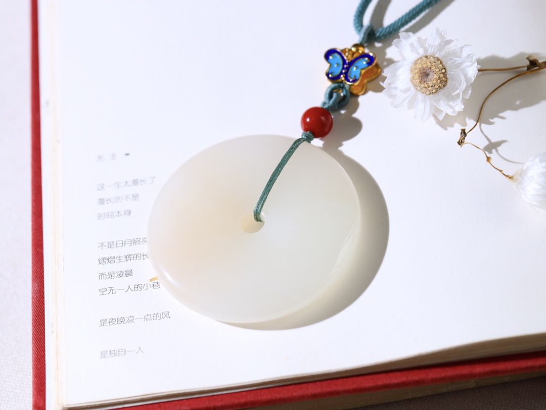 藕粉平安扣(图3)