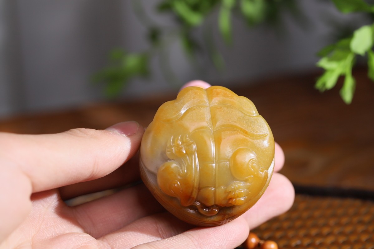 新疆和田籽料【龙龟】(图6)